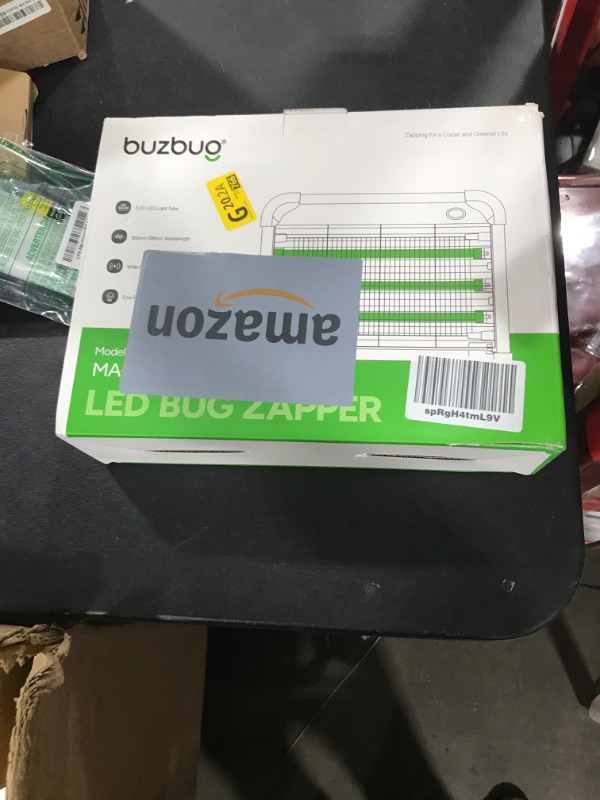 Photo 1 of Buzbug LED Bug Zapper Indoor, 10 Years Lifespan 3 Lamps Enhance Insect Attraction, 3800V High-Voltage, Electric Mosquito Zapper, Fruit Fly Mosquito Moth Gnat Trap, Killer, Zapper -MA009