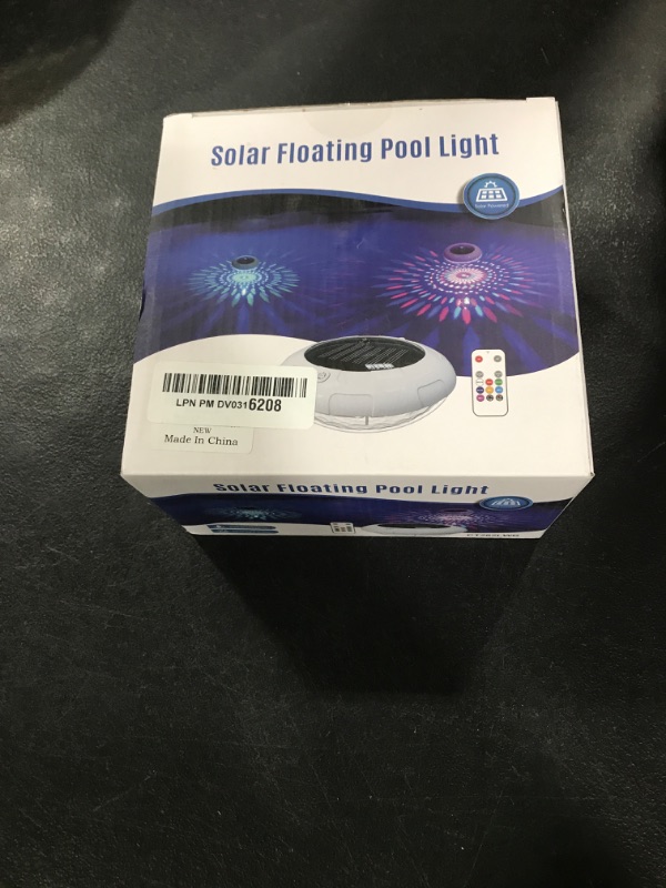 Photo 1 of LENONE Floating Pool Lights Solar Powered, 6.5“ Vibrant RGB Colors Pool Lights That Float with Dynamic Lighting Effects, Waterproof Float or Hang Solar Floating Light for Pool Hot Tub Garden Party(1)