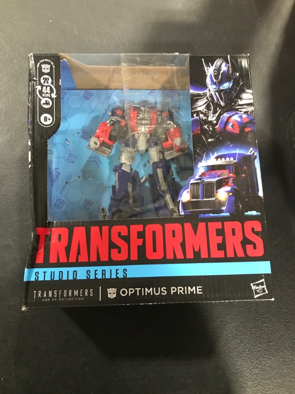 Photo 1 of Transformers Toys Studio Series Leader Class Age of Extinction Optimus Prime, 8.5-inch Converting Action Figure, Ages 8+