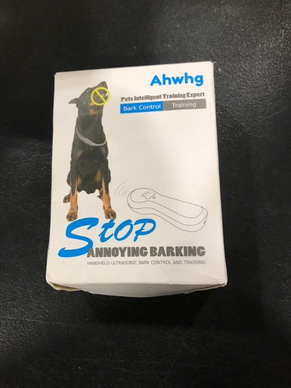 Photo 1 of Ahwhg New Anti Barking Device,Dog Barking Control Devices,Rechargeable Ultrasonic Dog Bark Deterrent up to 16.4 Ft Effective Control Range Safe for Human & Dogs Portable Indoor & Outdoor(Blue)