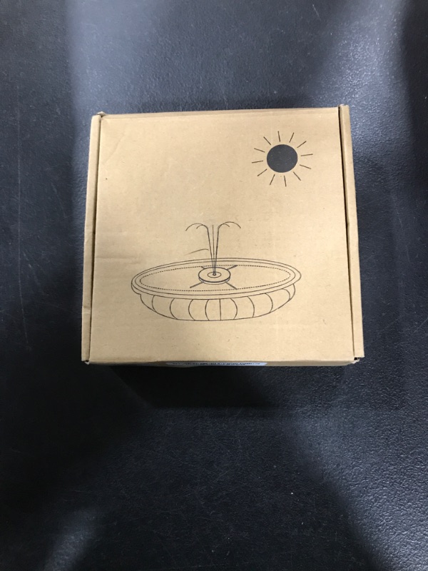 Photo 1 of Solar Fountain, Floating Solar Powered Water Fountain Pump for Bird Bath, Garden, Pond, Pool, Outdoor (1.4W)