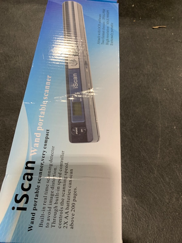 Photo 1 of Portable Document Scanner, AOZBZ 900DPI Handheld Image Scanner, Scanning Wand,A4 Colour Photo Mobile Scanner Handy Scan (JPG/PDF Format, High Speed USB 2.0, Included 16G SD Card)