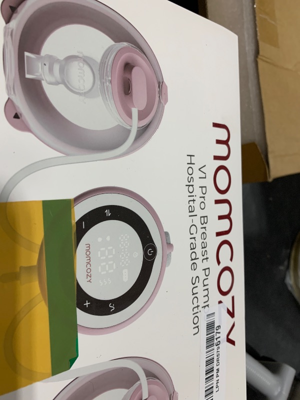 Photo 1 of Momcozy Breast Pump Hospital-Grade, Hands-Free & Portable Wearable Pump with 3 Modes|15 Levels, Equipped with Leak-Proof DoubleFit Flange, Deep Pink