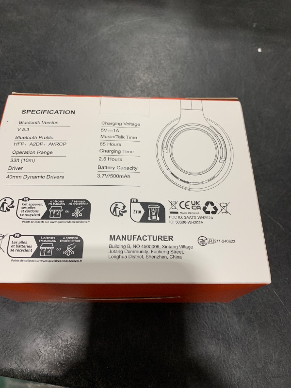 Photo 1 of BERIBES Bluetooth Headphones Over Ear, 65H Playtime and 6 EQ Music Modes Wireless Headphones with Microphone, HiFi Stereo Foldable Lightweight Headset, Deep Bass for Home Office Cellphone PC Ect.