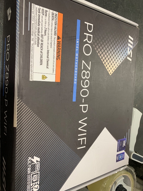 Photo 1 of MSI PRO Z890-P WiFi ProSeries Motherboard (Supports Core Ultra Series 2 Intel Processors, LGA 1851, DDR5, PCIe 5.0, M.2, SATA, 5Gbps LAN, USB Type-C, Wi-Fi 7, Bluetooth 5.4, Thunderbolt 4, ATX)