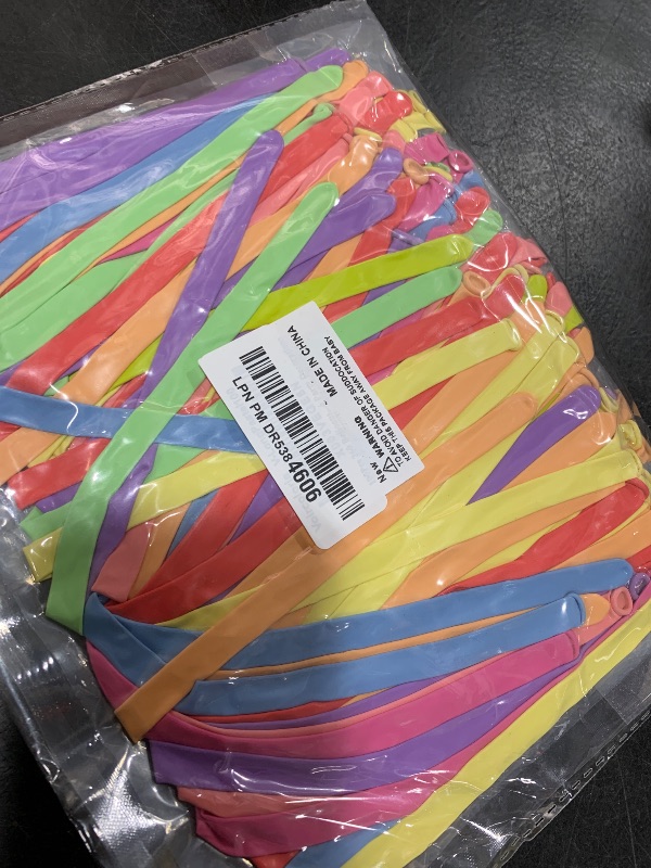 Photo 1 of 100Pcs 260 Balloons Pastel Long Balloons for Balloon Garland Thickening Skinny Latex Twisting Animals Modeling Christmas Birthday Wedding Party Decorations