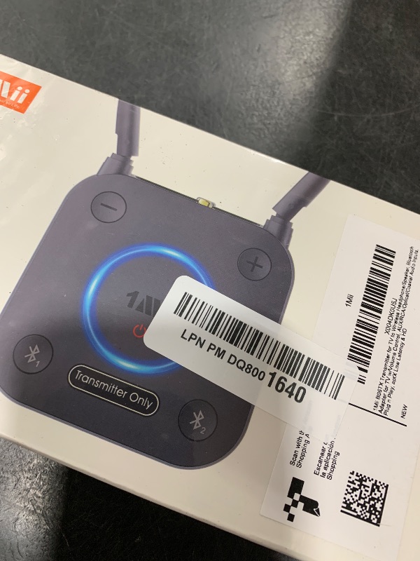 Photo 1 of 1Mii B06TX Bluetooth 5.2 Transmitter for TV to Wireless Headphone/Speaker, Bluetooth Adapter for TV w/Volume Control, AUX/RCA/Optical/Coaxial Audio Inputs, Plug n Play, aptX Low Latency & HD