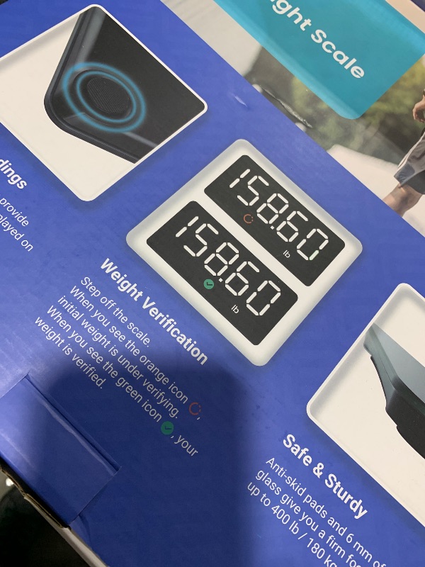 Photo 1 of Etekcity Scale for Body Weight, Digital Bathroom Scales for People, Most Accurate to 0.05lb, Bright LED Display & Large Clear Numbers, Upgraded Quality for the Elderly Safe Home Use, 400 lbs