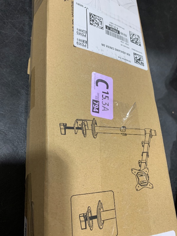 Photo 1 of HUANUO Single Monitor Mount, Monitor Arm for 13”-32” Monitors up to 17.6 lbs, Adjustable Monitor Stand with 16” Max Height, Desk Mount with C-Clamp and Grommet Base, VESA 75x75mm or 100x100mm