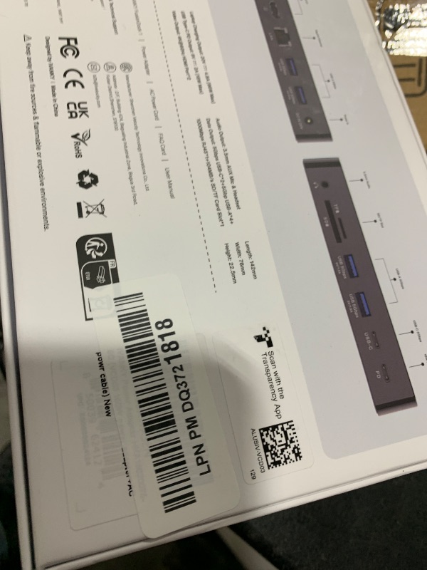 Photo 1 of iVANKY FusionDock 1 M4 MacBook Pro Docking Station with 150W Power Adapter, 12-in-2 Dual 4K@60Hz Monitor Dock for MacBook M1/M2/M3 Pro/Max Display Dock 2HDMI 2.0, 96W PD, 6 USB, Ethernet SD/TF Audio
