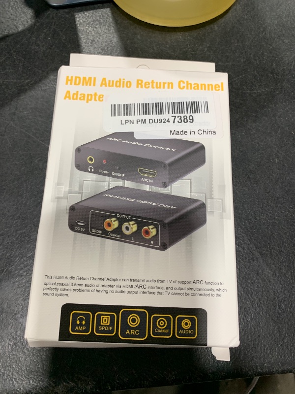 Photo 1 of Aodafy HDMI ARC Audio Extractor, HDMI ARC to Optical RCA Audio Adapter, for TV to Sound bar Sound System Speaker Amplifier