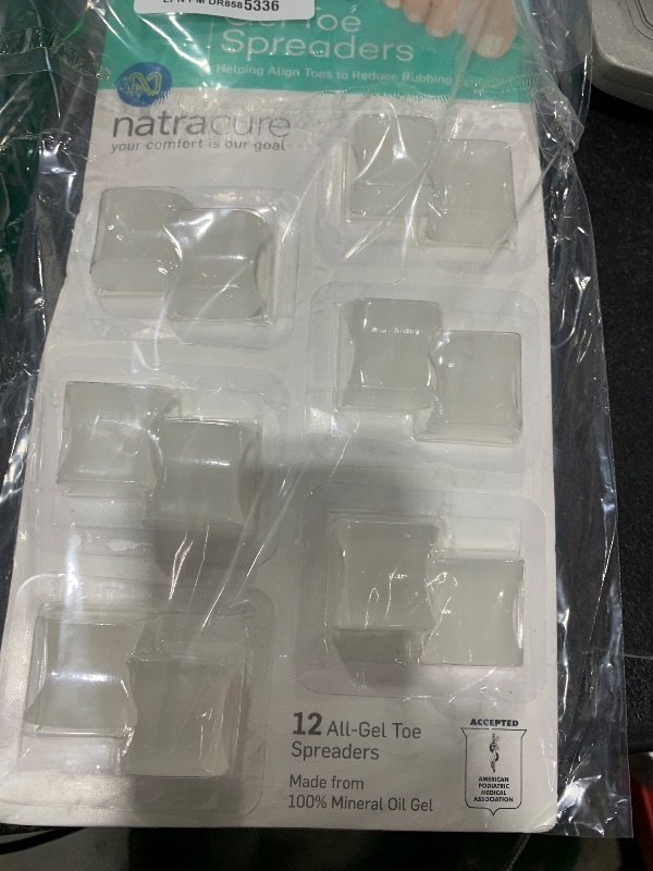 Photo 1 of NatraCure Gel Toe Spacers - Helps with Bunions, Corns, Blisters, Rubbing & Overlapping Toes - Toe Separators For Women, Toe Spacers For Men, Toe Spacers For Women, Correct Toes - 12 Pack