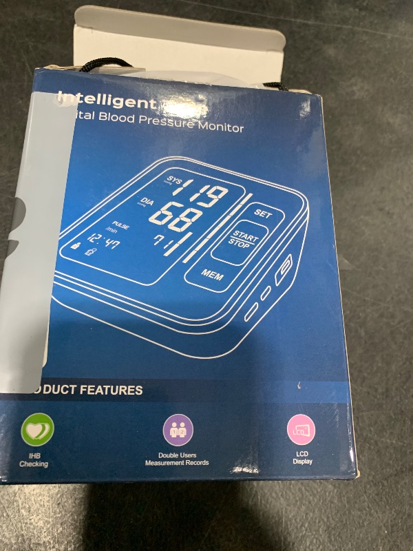 Health Track Smart Upper Arm Blood Pressure Monitor with Wide Range ...
