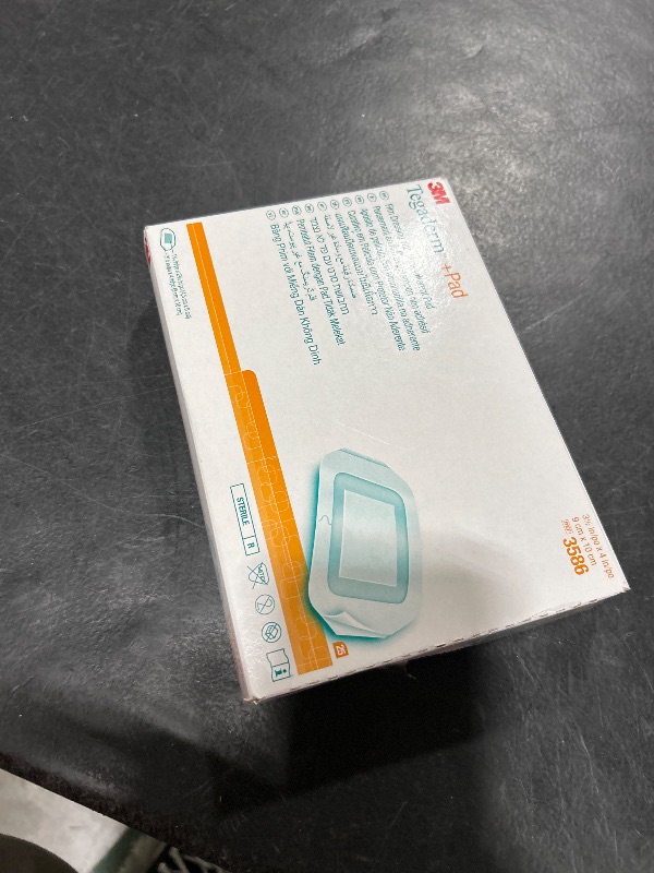 Photo 1 of 3M Tegaderm +Pad Film Dressing with Non-Adherent Pad, Sterile Dressing With Waerproof Bacterial Barrier and Absorbent Pad, 3.5" x 4", Box of 25