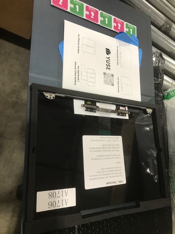 Photo 1 of Replacement Screen 13.3" for MacBook Pro 13-inch 2016 Year 2017 Year Retina Model: A1706 A1708 Late 2016 Mid 2017 EMC 3071 EMC 3163 EMC 3164 Full LCD LED Screen Assembly Display (A1706/A1708?Grey?)