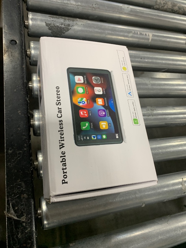 Photo 1 of Portable Wireless Carplay Car Stereo, 7" HD Touchscreen for Car with Apple CarPlay & Android Auto with Backup Camera/Mirror Link/Voice Control/Bluetooth/GPS/AUX/FM Satellite Radio for All Vehicles