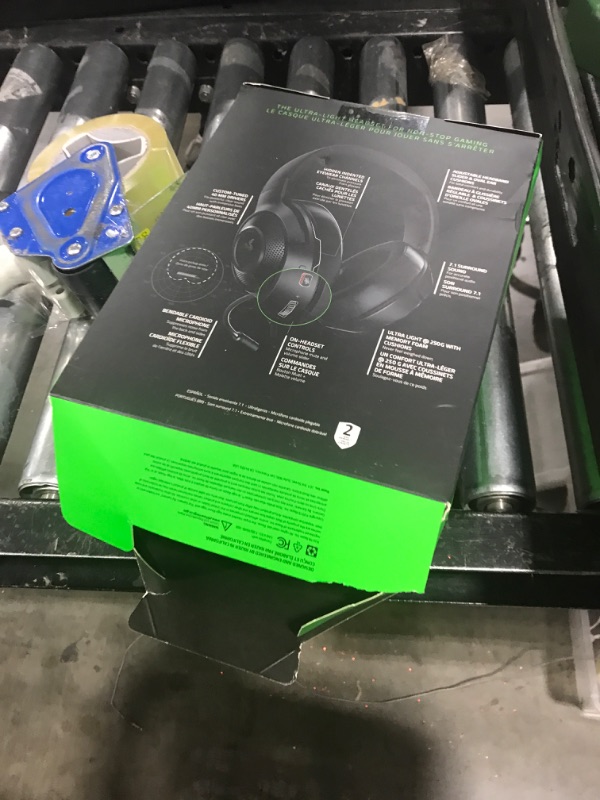 Photo 1 of Razer Kraken X Ultralight Gaming Headset: 7.1 Surround Sound - Lightweight Aluminum Frame - Bendable Cardioid Microphone - for PC, PS4, PS5, Switch, Xbox One, Xbox Series X|S, Mobile - Black
