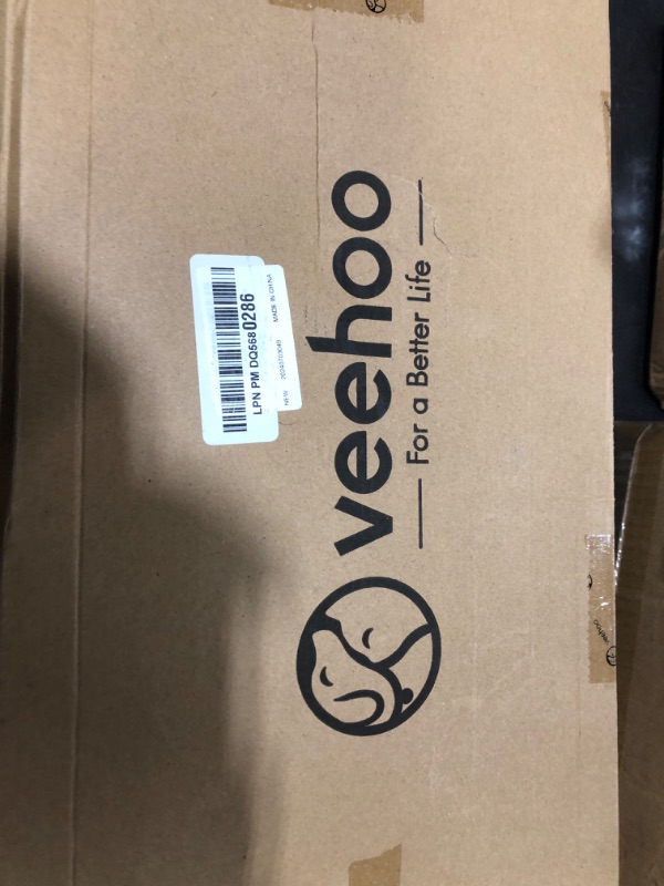 View 2 of Veehoo Elevated Dog Bed with Canopy & Shade, Non-Slip, Raised Dog Cot for Large Dogs, Ideal for Camping & Beach, XLarge, Grey, CWC2411A