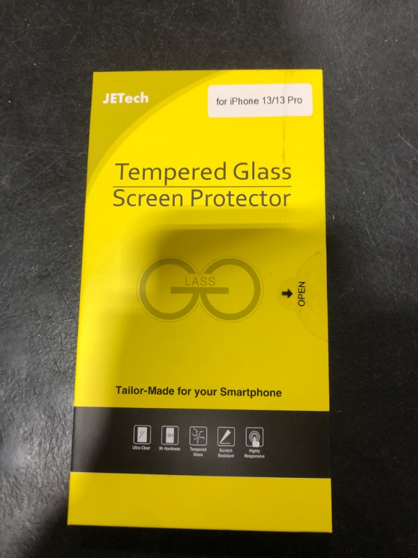 Photo 1 of JETech Screen Protector for iPhone 16e 2025, iPhone 13/13 Pro 6.1-Inch, Tempered Glass Film, 3-Pack