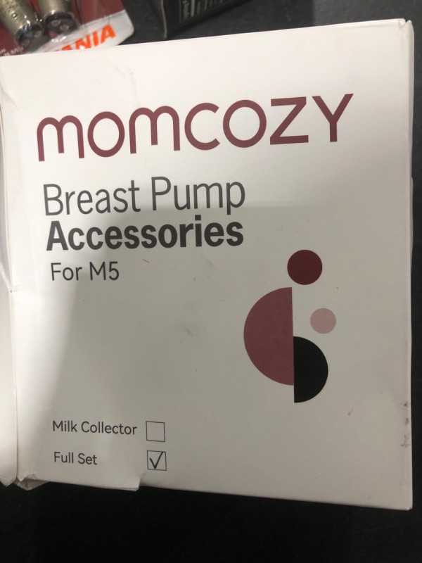 Photo 1 of Momcozy Full Set Collector Cup Only Compatible with Momcozy M5 NOT for Others. Original M5 Breast Pump Replacement Accessories (160ml, with Double-Sealed Flange 24mm)