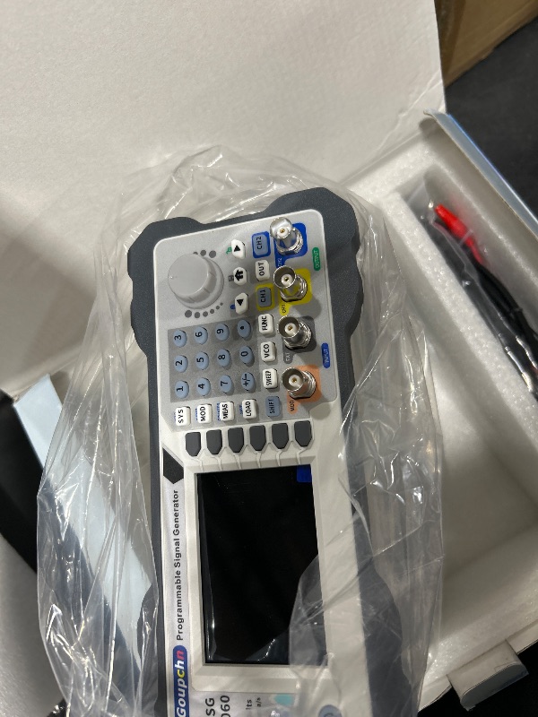 Photo 1 of Goupchn Programmable DDS Signal Generator 60MHz Dual Channel Arbitrary Waveform Function Generator Frequency Meter Cell Phone Control Signal Source