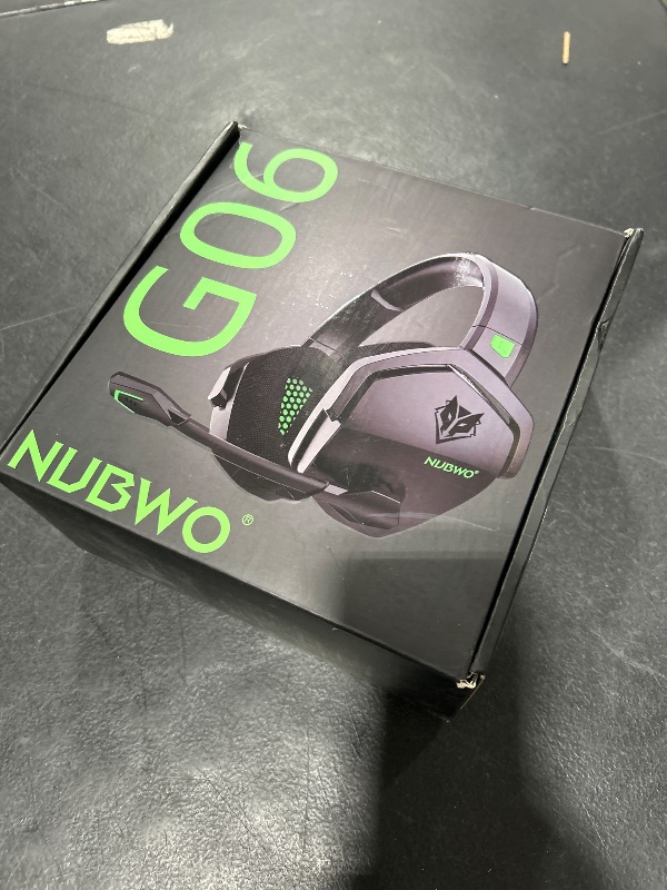 Photo 1 of NUBWO G06 Dual Wireless Gaming Headset with Microphone for PS5, PS4, PC - 23ms Low Latency Audio - 100-Hour of Playtime - 50mm Drivers (Black-Green)