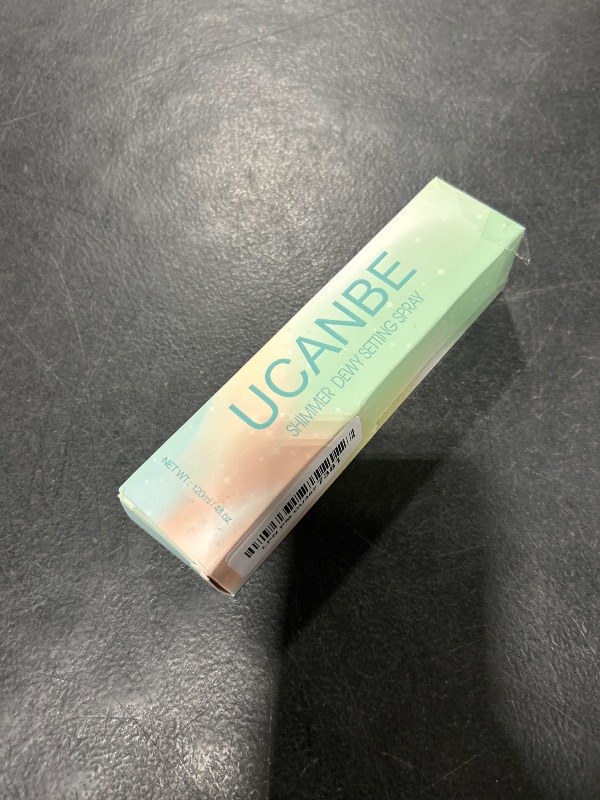 Photo 1 of UCANBE Shimmer Dewy Setting Spray – Glowing + Makeup Setting Spray 2 in 1 Lightweight Formula for a Radiant Glow,Long-Lasting Face Mist for Face Body, 4 Fl Oz #Silver