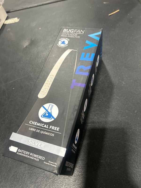 Photo 1 of Treva Bug Fan Fly Repellent/Deterrent with Holographic Blades to Clear Bugs, Mosquitoes, and Flies, Battery Powered Fly Fan