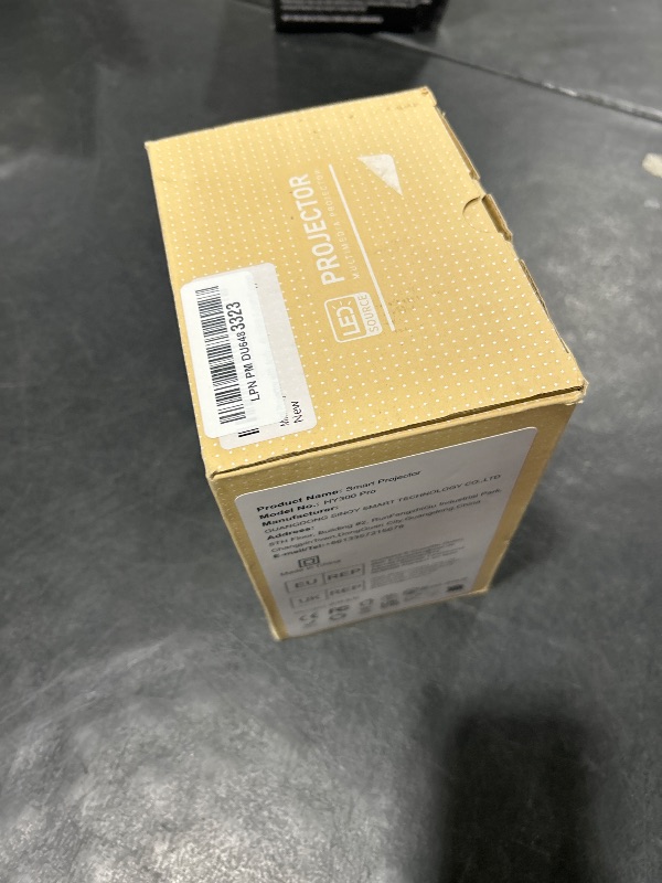 Photo 1 of HY300PRO Mini Projector with Wifi and Bluetooth, Portable Projector 4K Support, Auto Keystone, Air Mouse Remote, Voice Control, 180 Degree Rotation Smart Proyector for Outdoor/Bedroom/Movie