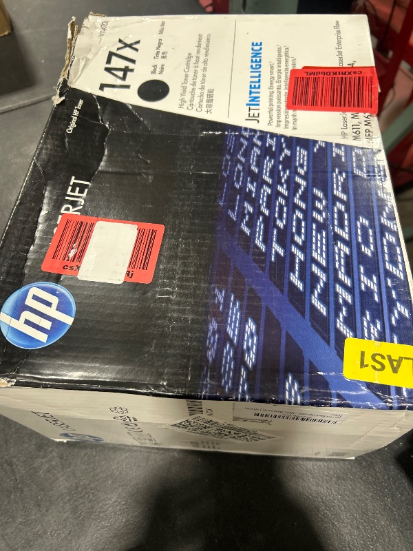 Photo 1 of HP 147X Black High-yield Toner Cartridge | Works with HP LaserJet Enterprise M611, M612 Series, HP LaserJet Enterprise MFP M634, M635, M636 Series | W1470X