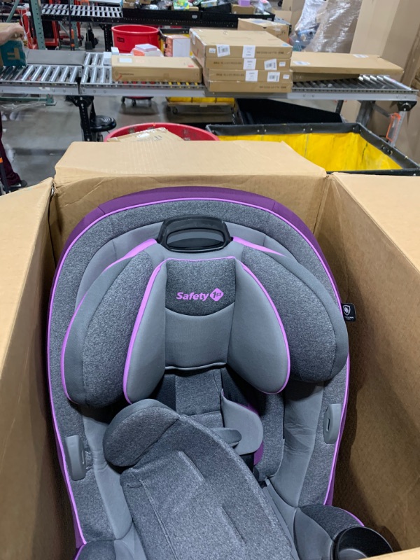 Photo 1 of Safety 1st Grow and Go All-in-One Slim Convertible Car Seat, Rear Facing, 5-40 lbs, Forward Facing (30–65 lbs), High Back Booster Seat 40-100 pounds, Sugar Plum Pop
