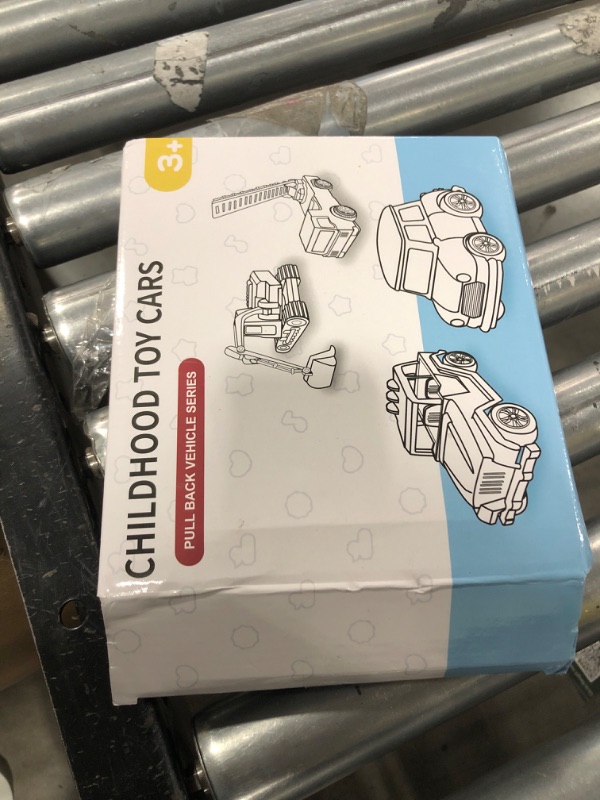 Photo 1 of HONGTUO Alloy Mini Construction Vehicles, 8Pcs Die-cast Construction Toys Set, Excavators Mixer Truck Bulldozers Forklift Dump Truck, Pull Back Car Toys for Toddlers Kids Boys & Girls