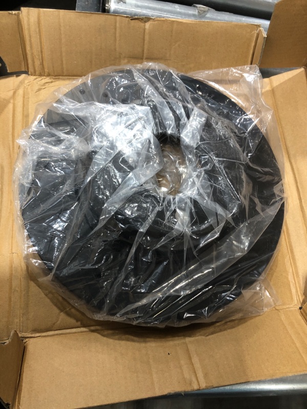 Photo 1 of Drilled and Slotted Black Zinc Brake Rotor 633-31069R