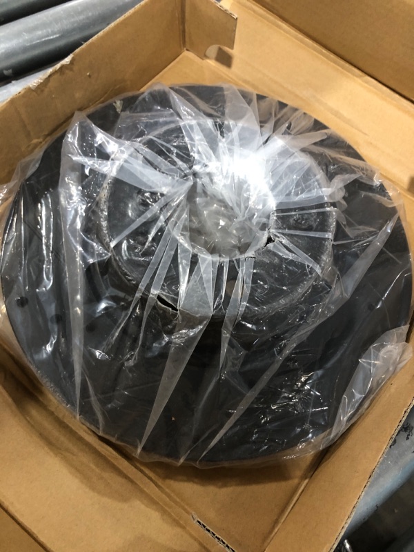 Photo 1 of Drilled and Slotted Black Zinc Brake Rotor 633-31069L