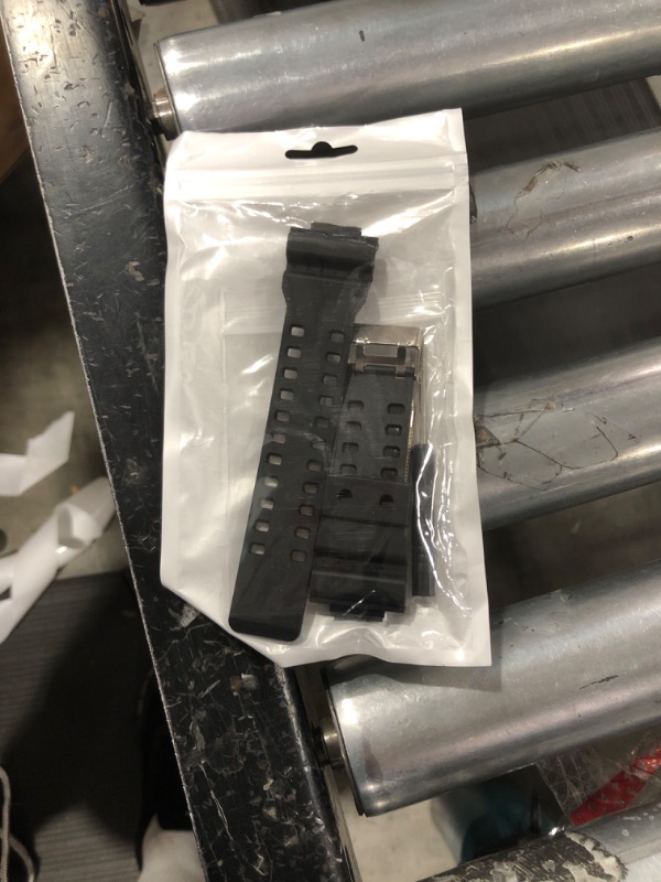 Photo 1 of Natural Resin Replacement Watch Band Strap for Casio Mens G-Shock G-8900/GLS-8900/GR-8900/GW-8900/GD-100/GD-110/GD-120/GA-110/100/120/200/150/GLS-100/GA-300 (Black)