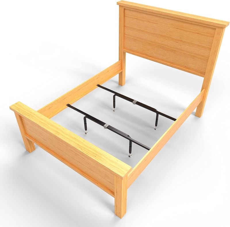 Photo 1 of Bed Slats Center Support System | Adjustable Length & Height Tubular Steel with 4 Legs | Fits Full, Queen, King & California King Bed Frames
