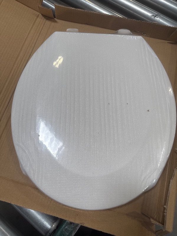 Photo 1 of K-4639-RL-0 Round Toilet Seat Replacement for KOHLER 4639-RL-0 Round-Front Toilet Seat, Quiet-Close Lid and Seat, Countoured Seat, Bumpers and Installation Hardware, White