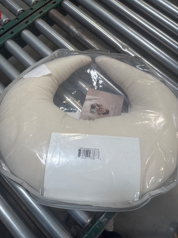 Photo 1 of snuggle me Organic Nursing Pillow - Bottle & Breastfeeding Pillow with Organic Cotton Cover & Fiberfill, Machine Washable, Newborn Essentials Must Haves (Natural)