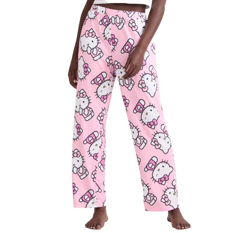 Photo 1 of Hello Kitty Womens Lounge Pajama Sleep Pants with Pockets SIZE Large Pink