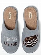 Photo 1 of  Dearfoams Cozy Comfort Men's Sunday Football Scuff Slippers ( Size large ) 