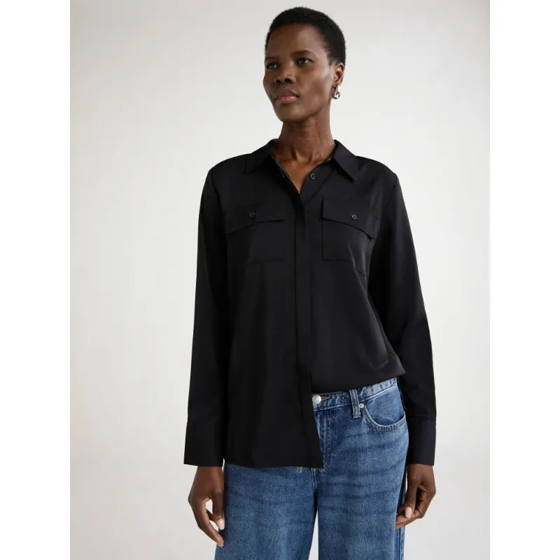 Photo 1 of Scoop Womens Ultimate Button Down Blouse with Two Pockets, Size xs