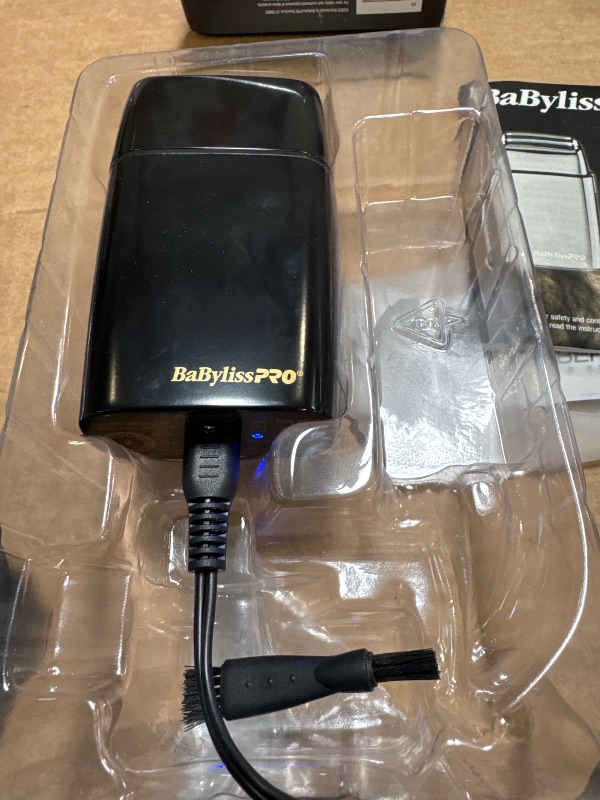 Photo 1 of BaBylissPRO Barberology Double Foil Shaver FXFS2B BLACKFX Professional Electric Shaver