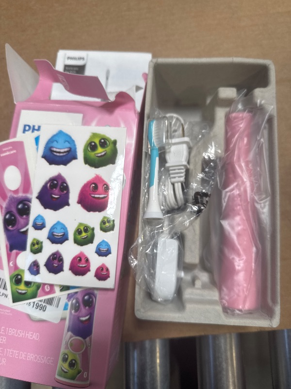 Photo 1 of Philips Sonicare for Kids 3+ Bluetooth Connected Rechargeable Electric Power Toothbrush, Interactive for Better Brushing, Pink, HX6351/41