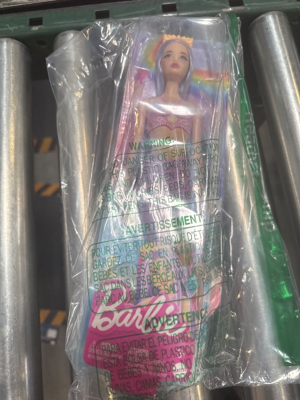 Photo 1 of Barbie Mermaid Doll with Pink & Lilac Fantasy Hair & Headband Accessory, Toy with Shell-Inspired Bodice & Lavender Tail