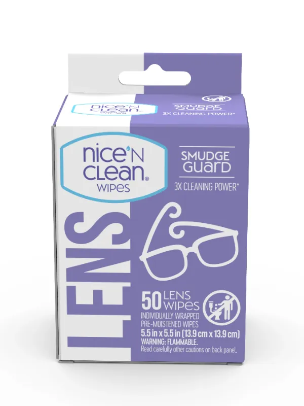 Photo 1 of Nice 'N CLEAN SmudgeGuard Lens Wipes (600 Total Wipes) | Individually-Wrapped, Pre-Moistened, Ammonia-Free Lenses Wipes | Lens Cleaning Wipes for Eyeglasses, Camera Lens, Goggles, Sunglasses