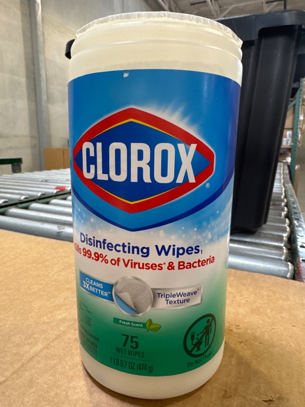 Photo 1 of Clorox Disinfecting Wipes Disinfecting Fresh Scent Canister 75 Count