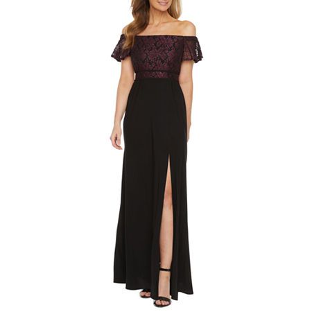 Photo 1 of R & M Richards Off the Shoulder Evening Gown, 10, Red
