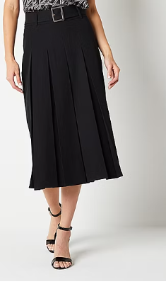 Photo 1 of Burgandy Worthington Womens Mid Rise Pleated Skirt MED 
