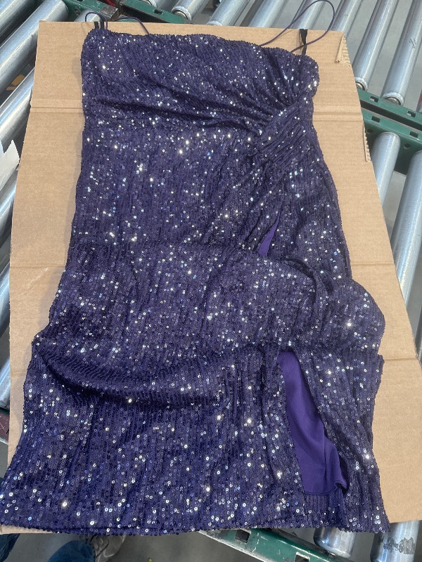 Photo 1 of Premier Amour Purple Sequin Dress Size 12