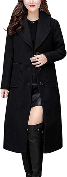 Photo 1 of chouyatou Women Elegant  Over Coat Large 

